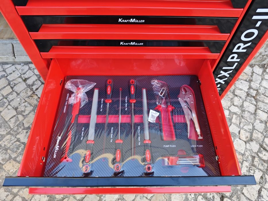 Carrinho de ferramentas Kraft Muller 7 gavetas 7 cheias com