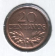 Moeda 20 centavos diversas datas