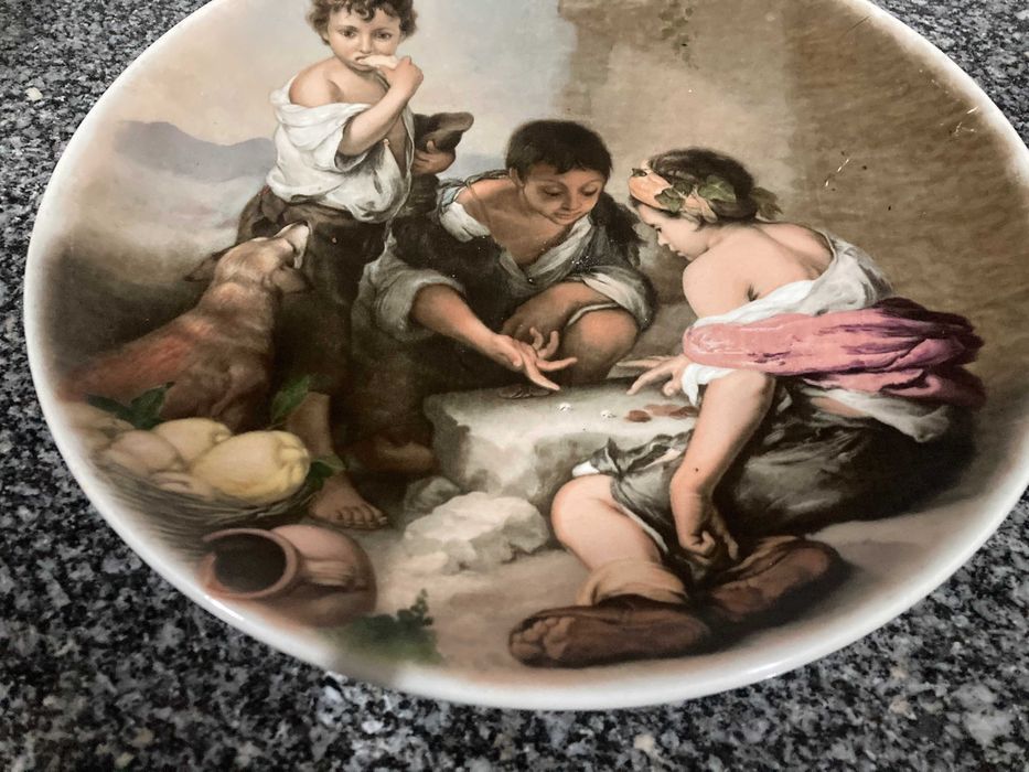 Prato decorativo com 32cm - Porcelana Italiana - Florentine