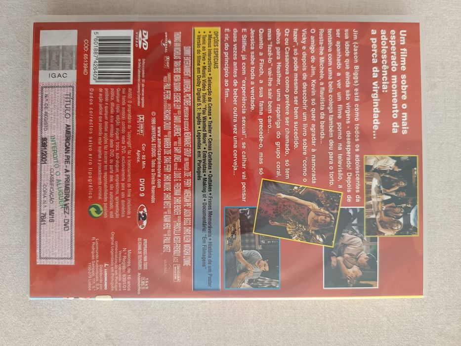 DVD American pie a primeira vez