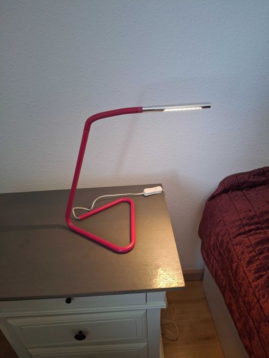 Candeeiro de Mesa Led IKEA Harte Rosa – Flexível