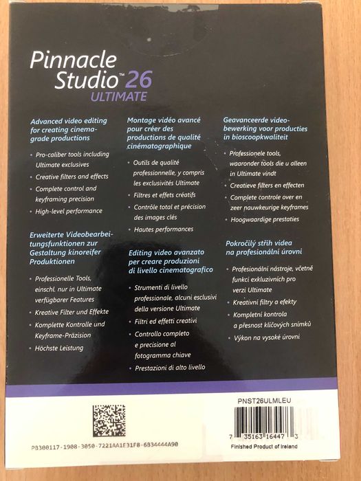 Pinnacle Studio Ultimate 26 - klucz elektroniczny