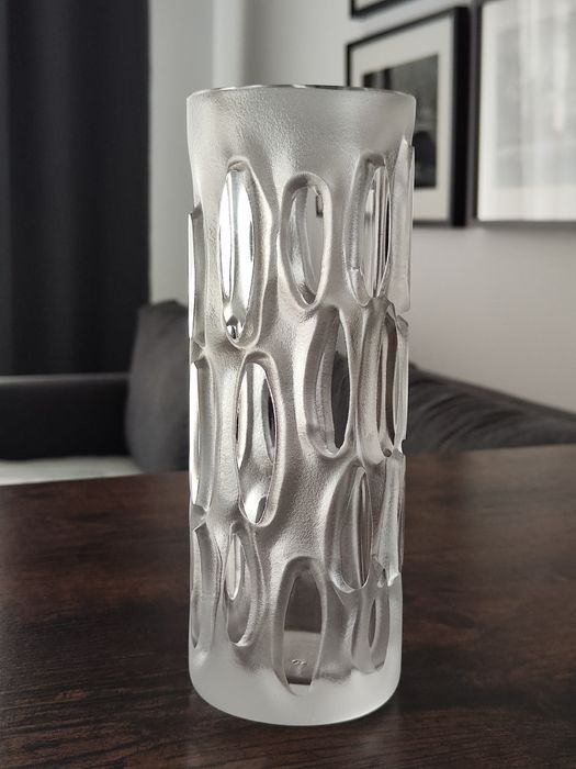 Wazon Peill & Putzler, szkło w stylu Space Age, lata 1960-70, 21 cm