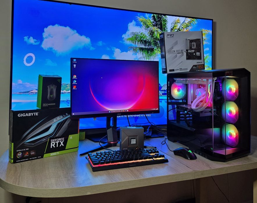 Zestaw/am5/r5/RTX3060ti/DDR5 32gb/240hz
