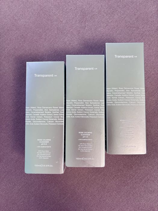 Transparent lab rose calming cleanser ph 5.5 150 ml