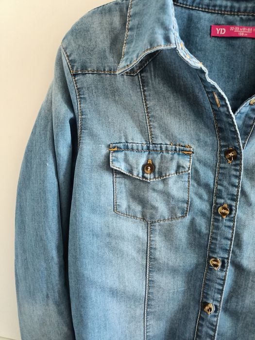 Koszula dżinsowa rozmiar 158cm