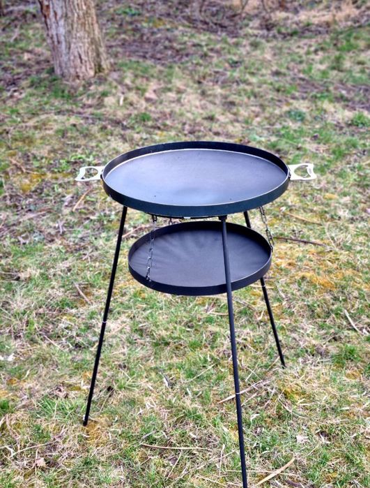 Набір Сковорода 40см з підвісом для вогню, САДЖ новий розбірний