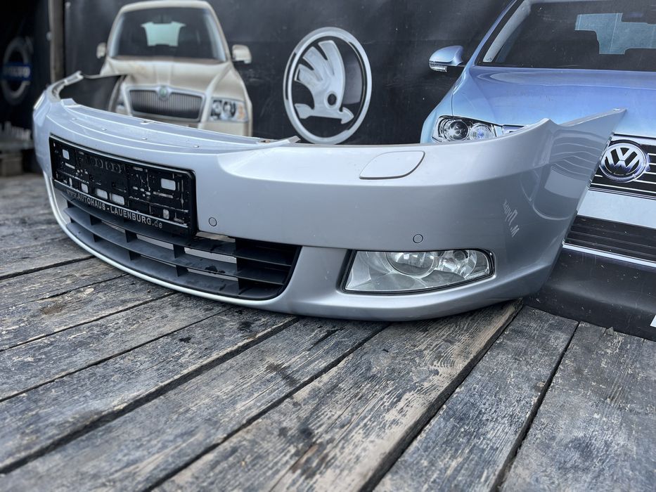 Бампер передній шкода октавія а5 9156 skoda octavia a5 рестайлінг