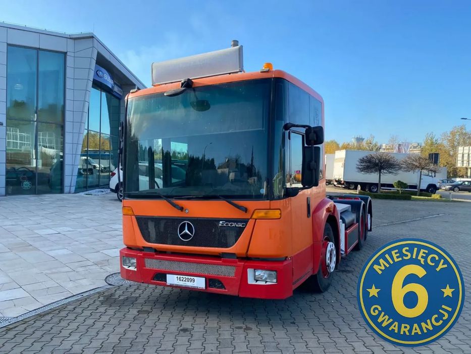Mercedes-Benz Econic 2628 / RAMA DO ZABUDOWY / 3 OŚ SKRĘTNA / CNG / LEGALIZACJA GRATIS / EURO 6 / MOŻLIWOSC TRANSPORTU / NAJTAŃSZY W PL! / 1 WŁ.  Najtańszy  ,Dł. Rama:4,8m.,1wł, Serwisowany, EURO6, 3 oś skrętna