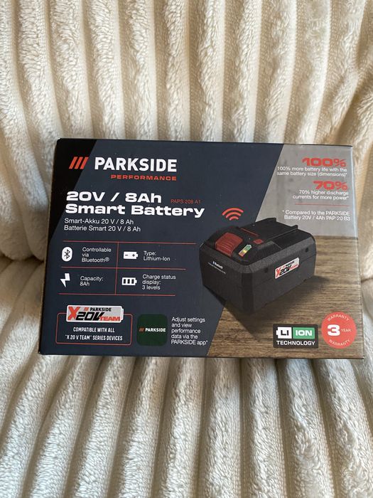 PARKSIDE PERFORMANCE® Akumulator litowo-jonowy Smart 20 V, 8Ah Bateria