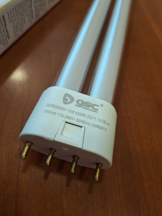 Lâmpada LED PL 12W 2G11 4200K