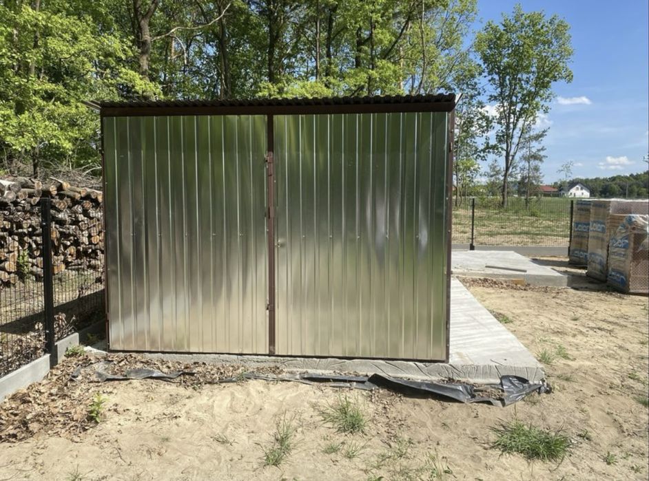garaż blaszany 3x5 ocynk I gatunek – montaż i transport w cenie