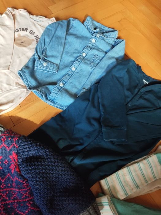 Paka dla chłopca, rozm 86, kurtka, dresy i inne