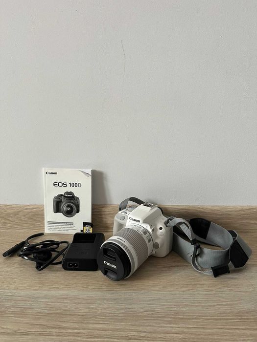 Canon EOS 100D Biały + obiektyw jak nowy 500 klatek
