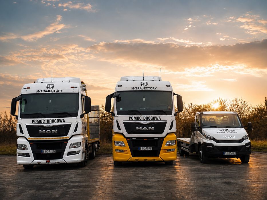 Transport maszyn samochodów osobowych Busów Usługi transportowe Laweta