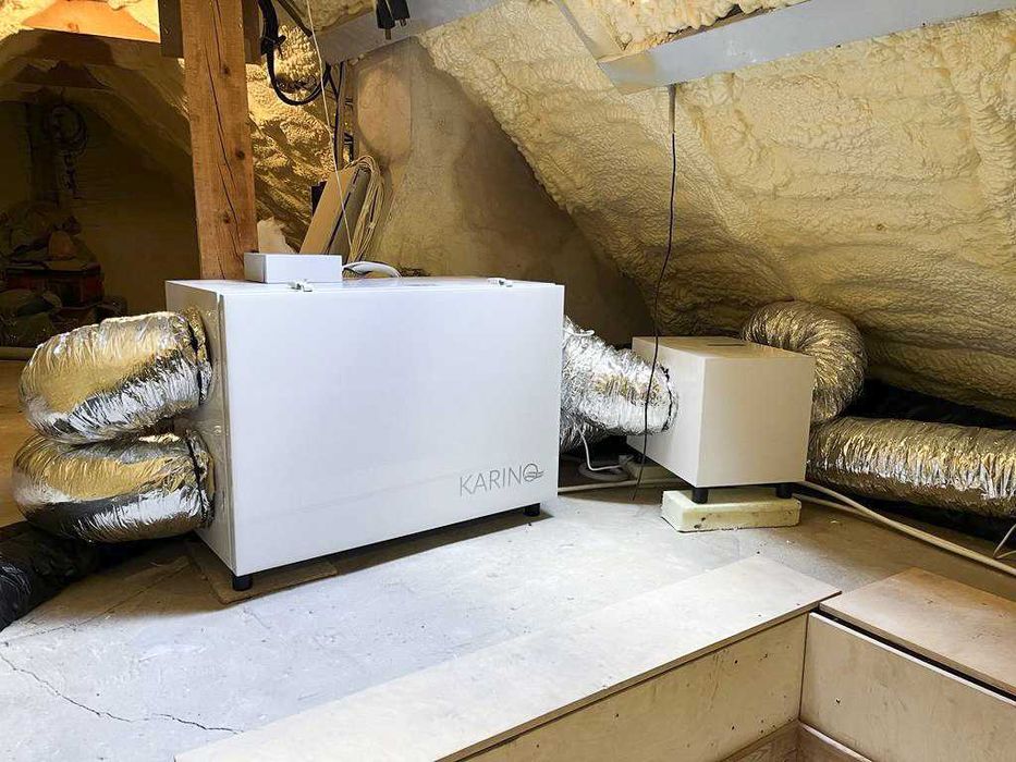 Rekuperacja KARINO - Bez Grzałki, Modulowany BYPASS, Tanie Filtry