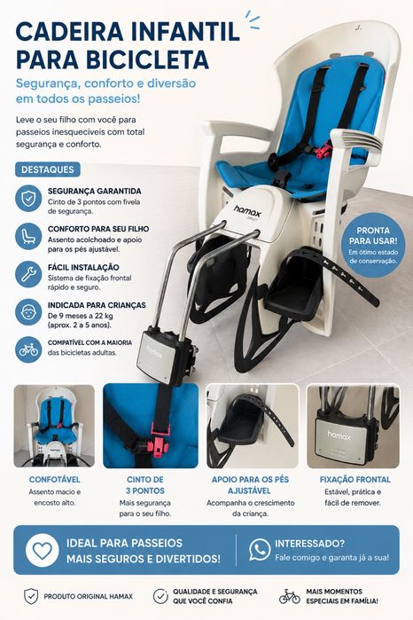 Cadeira de bicicleta Hamax Smiley