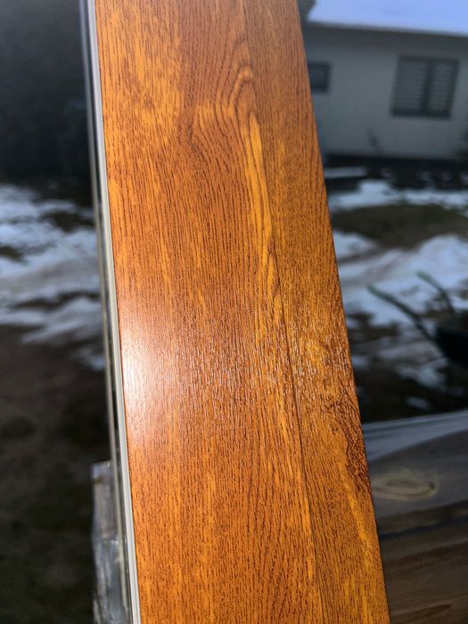 drzwi tarasowe HST Aluplast Golden Oak – 2580×2390 mm