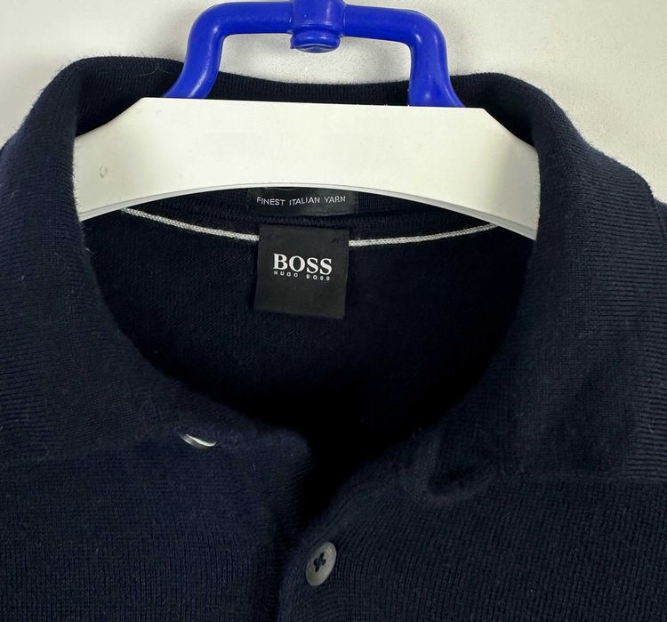 Sweter wełniany HUGO BOSS męski elegancki casual r. S