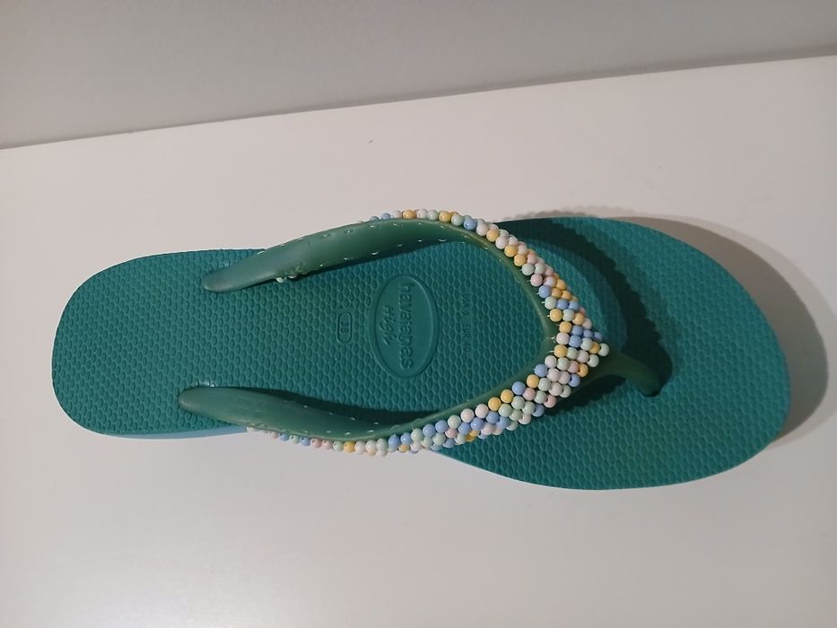 Havaianas altas verde água