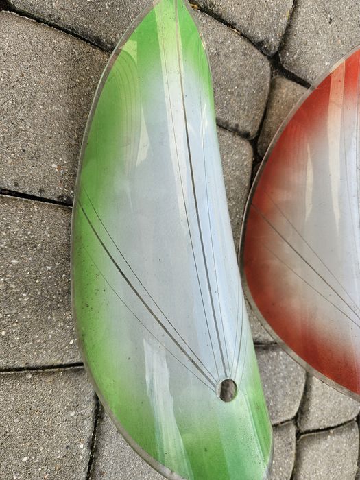 Klosze kolorowe do lampy prl stan bardzo dobry