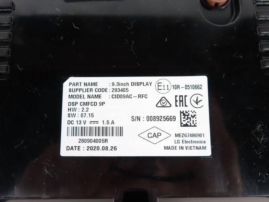 Monitor / Display Central Renault Espace V Ref: 280804005R