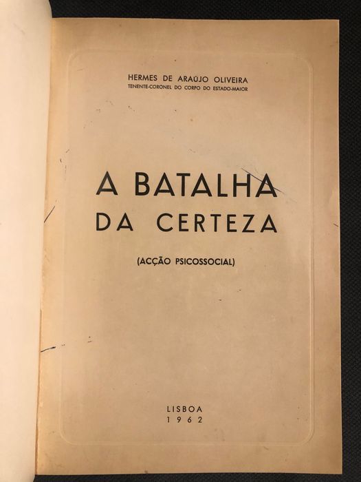 A Batalha da Certeza/ Ensaios (Ultramar) / África A Vitória Traída