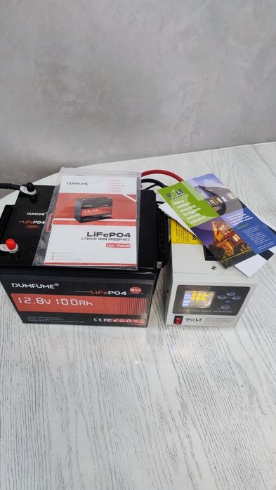 Продам комплект ДБЖ інвертор  УПС АКБ 100 Life PO4