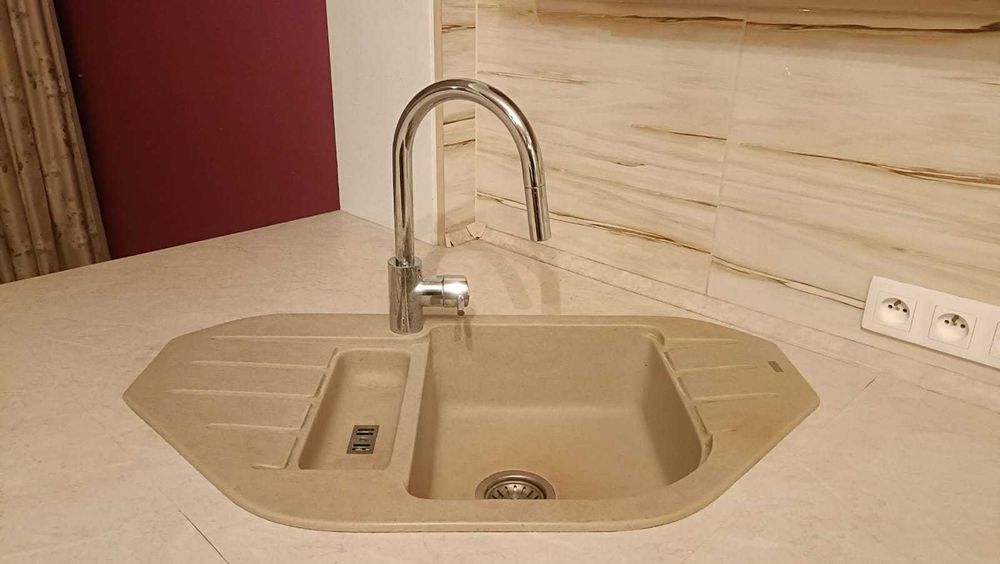 Meble kuchenne zestaw Łódź ze zmywarką zlew i pochłaniacz oraz lodówka