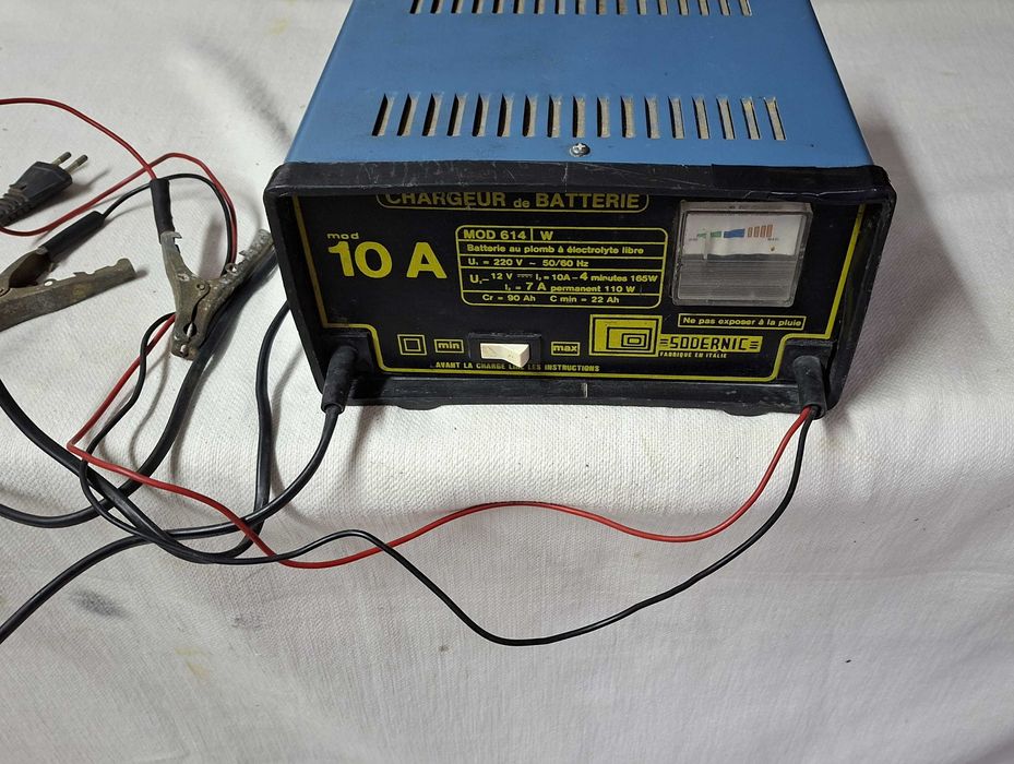 Carregador de baterias Sodernic, profissional, vintage - Italy