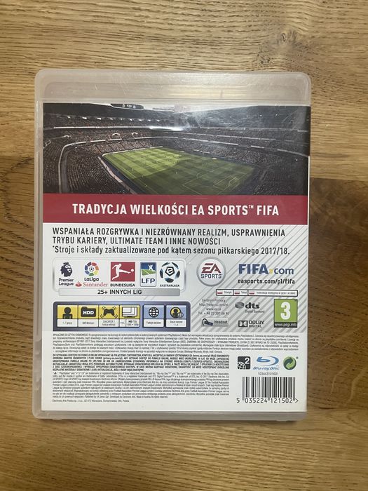 Fifa 18 na ps3.