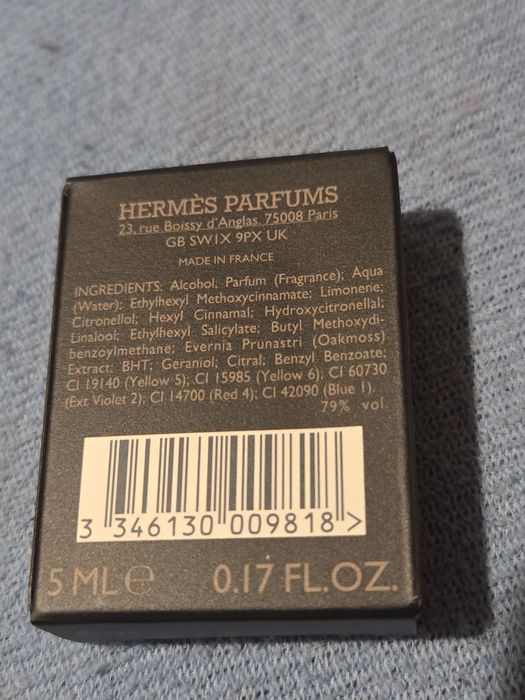 Hermes Terre 5 ml  !