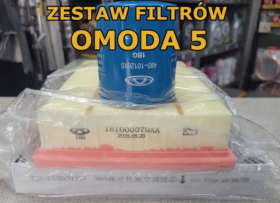 Zestaw Filtrów Omoda 5 1.6  Filtr Oleju Powietrza Kabiny OE Oryginalne