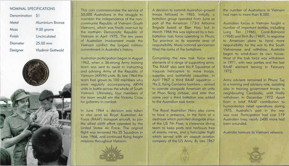 Austrália - - - "Guerra do Vietname" - - - - - Moeda