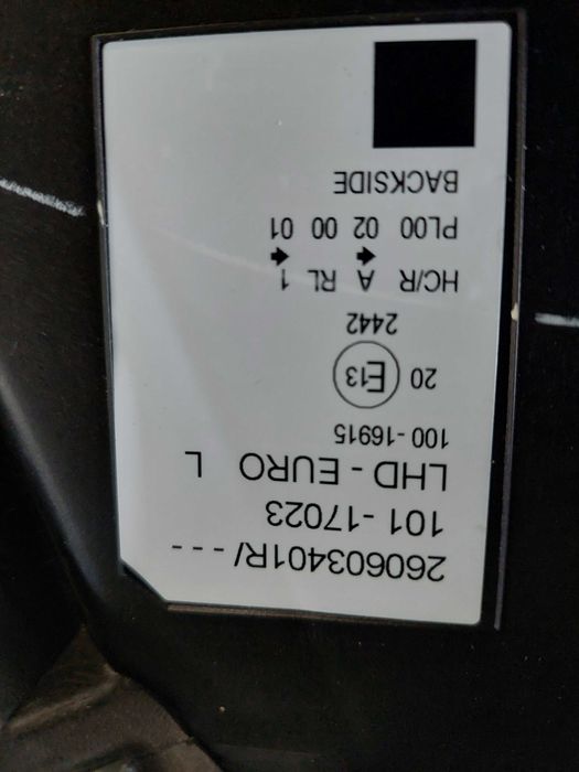 farol novo esquerdo Renault kangoo