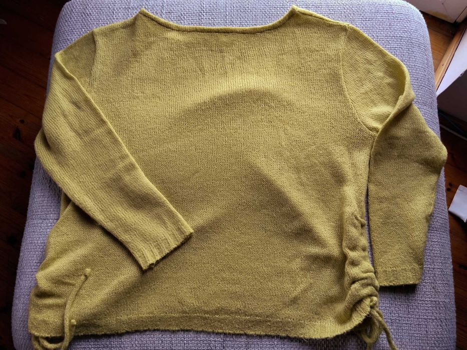 Sweter damski żółty