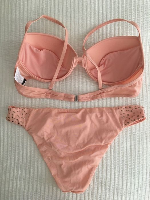 Купальники Calzedonia раздельный персикового цвета размер 75в/M IT3