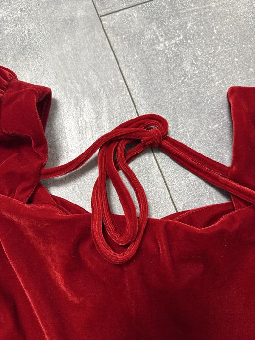 Червона сукня велюр (Нова з біркою)