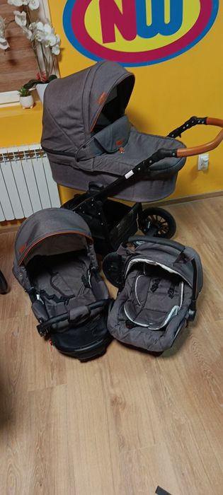 Wózek 3w1 stan bardzo dobry koła pompowane
