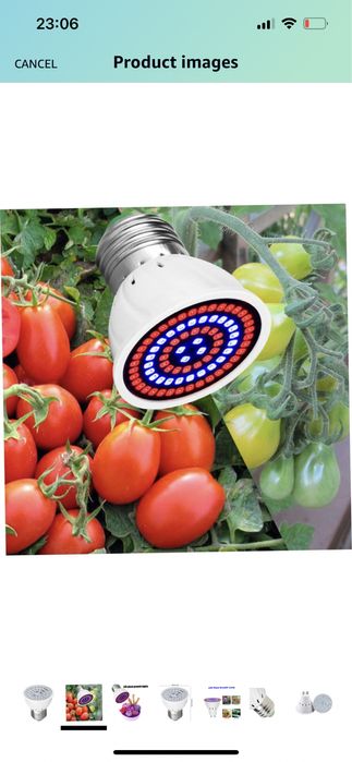 Світлодіодна фітолампа фітосвітильник 3W E27 LED Grow Light