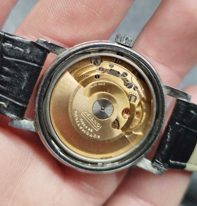 Stary zegarek męski Pontiac Hudraulica memomatic vintage eta automat