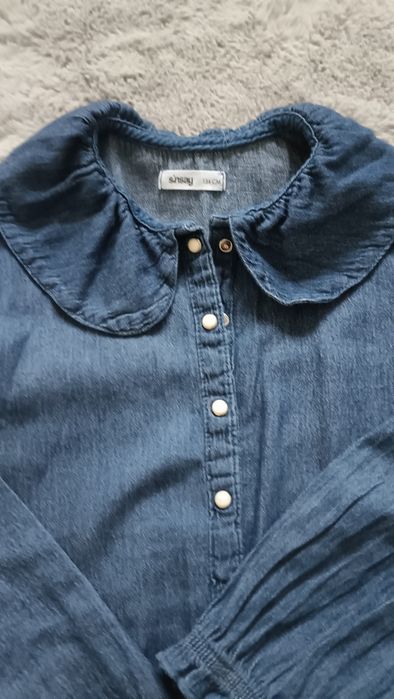 Koszula dziewczęca jeansowa 134