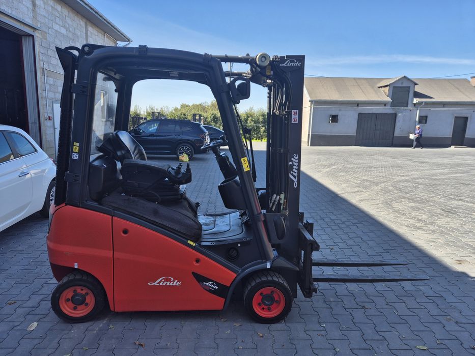 Wózek widłowy LINDE H16D, triplex, przesuw, terenowy, DIESEL