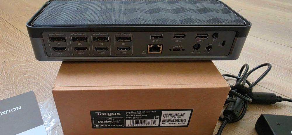 Stacja Dokująca TARGUS DOCK570EUZ-82_ USB-C Universal Quad 4K_100W