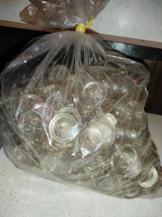 Guziki duże przezroczyste 200szt.