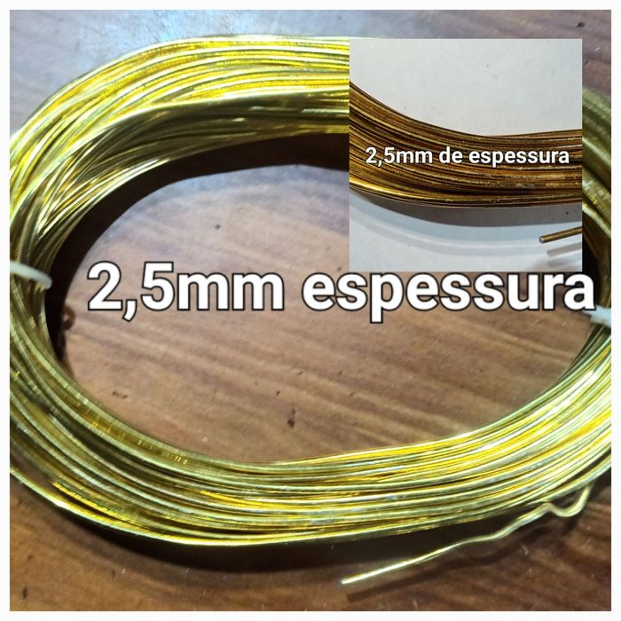 Arame de alumínio colorido