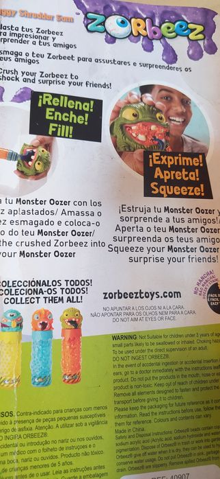 Montro San El Peludo e 3 sacos com Zorbeez