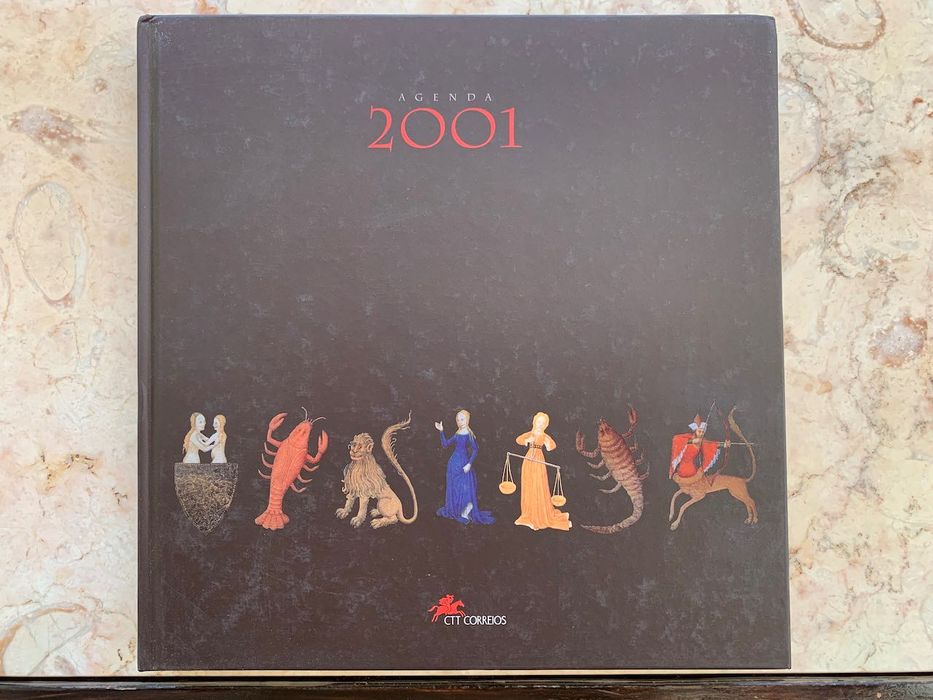 Agenda CTT 2001 para colecionador com selos