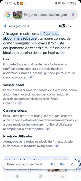 Máquina de abdominais