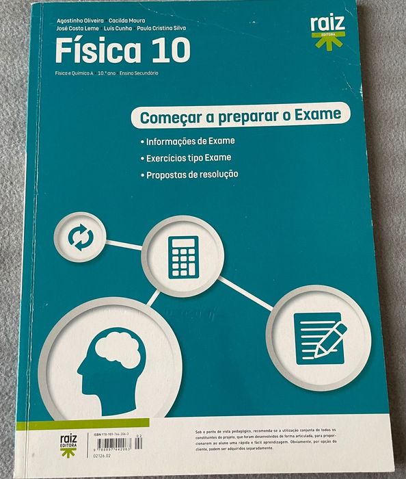Livros de exame e exercicios Fisica e Quimica